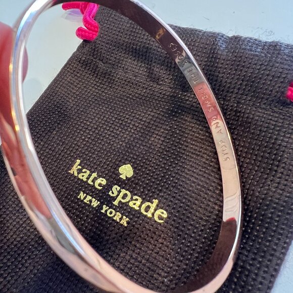 Kate Spade Stop And Smell The Roses Idiom Bangle - Picture 8 of 12